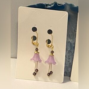 Acrylic flower earrings